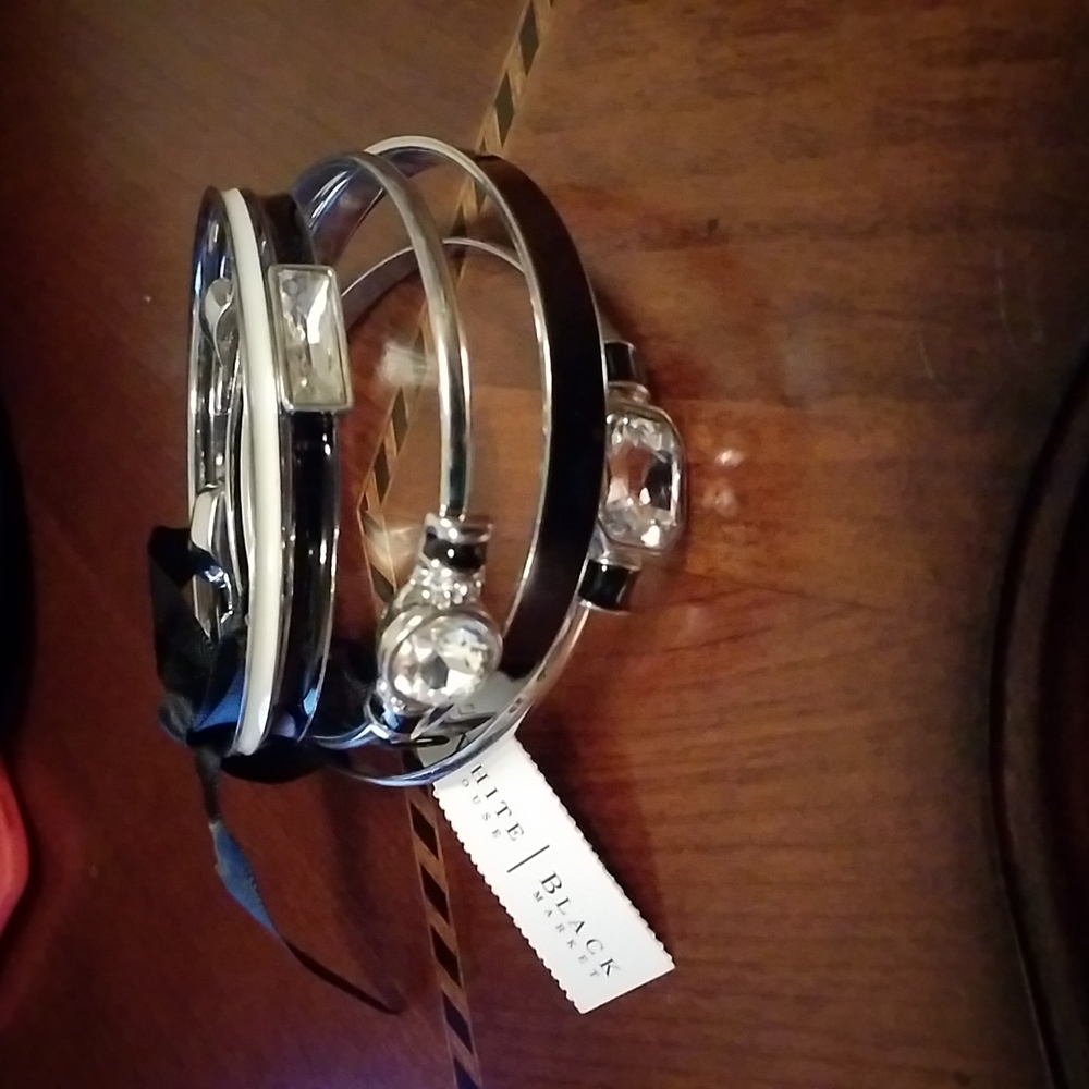 White House Black Market 5 PC set of Bracelets Bangles. New w Tags! $54 retail
